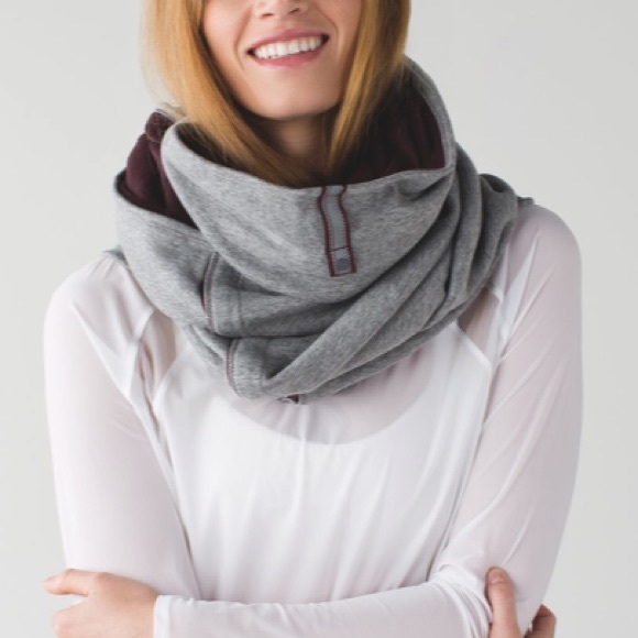 lululemon athletica Accessories - Lululemon Vinyasa Scarf Velour Bordeaux Reversible